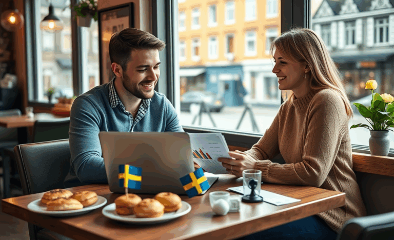 Bild på en person som får ett personligt lån med få krav.