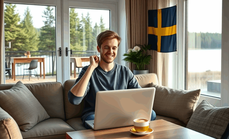 Person som ansöker om snabba lån utan kreditprövning via mobilapp