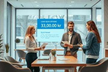 En person som snabbt får pengar utan kreditkontroll via en enkel onlineansökan.
