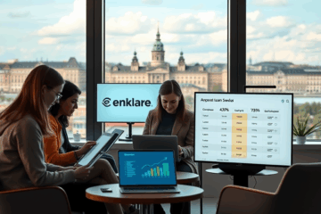 Person jämför olika lån för att hitta den bästa kreditlösningen online.