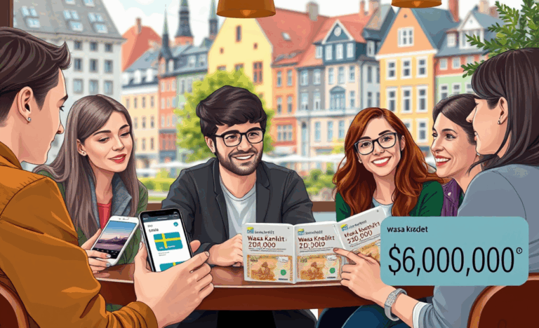 Illustration av en person som ansöker om privatlån hos Wasa Kredit.